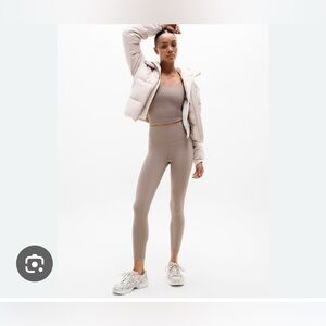 Athleta Taupe ultra high rise elation 7/8 tights, NWT